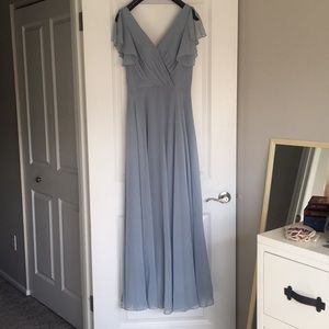 Light Blue David’s Bridal Bridesmaids Dress